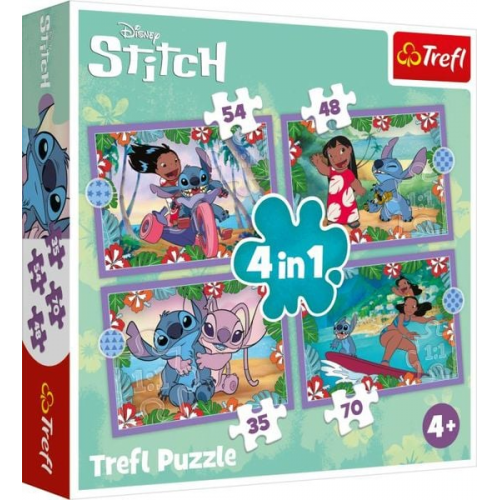 4 in 1 Puzzle - Lilo & Stitch