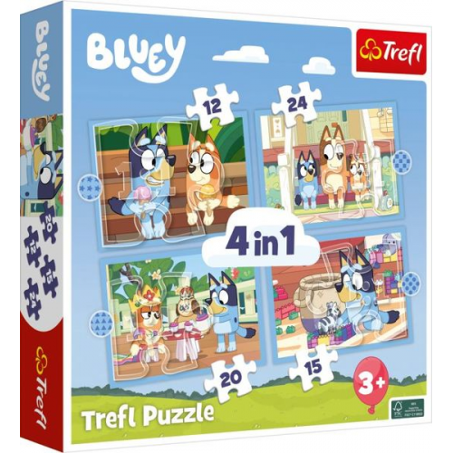 4 in 1 Puzzle - Bluey