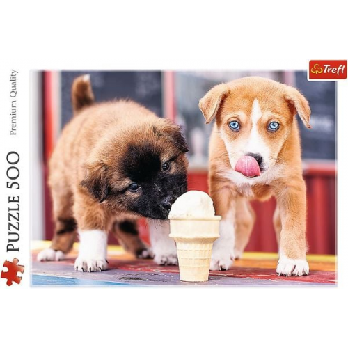 Trefl - Puzzle - Hunde Eiszeit, 500 Teile