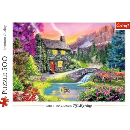 Trefl - Puzzle - Bergidylle, 500 Teile