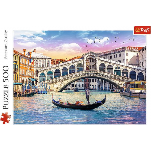 Trefl - Puzzle - Rialto Brücke, Vendig, 500 Teile