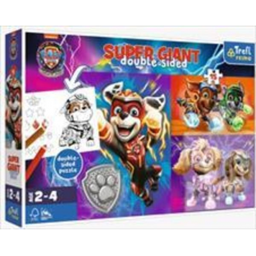 Primo GIANT Puzzle 15 Teile + Malvorlage Paw Patrol Film