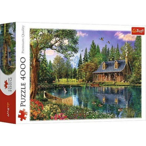 Puzzle 4000 Hütte am See