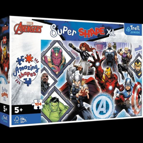 Junior Super Shape XL Puzzle 104 Teile - Marvel Avengers