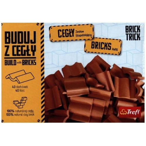 Trefl - Brick Trick Bau mit den Ziegeln - Dachziegel, 40 Teile