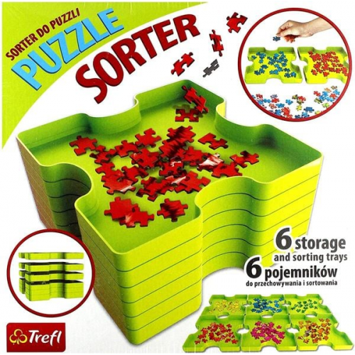 Puzzle-Sortierkästen Puzzle Sortierer 6-teilig