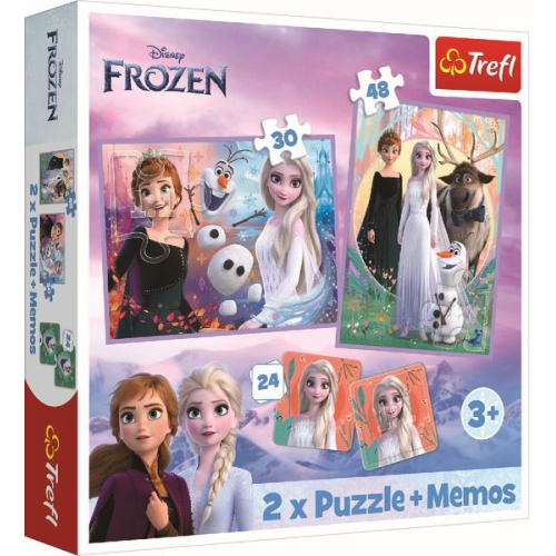 2 in 1 Puzzles + Memo Disney Frozen 2