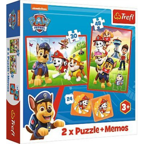 2 in 1 Puzzles + Memo PAW Patrol