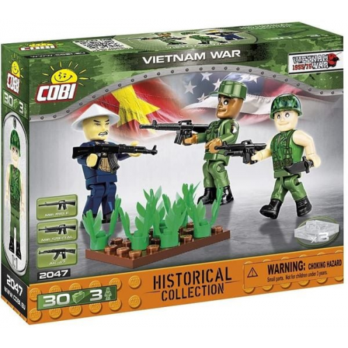 COBI 2047 - Historical Collection, Vietnam War, 3 Spielfiguren mit Zubehör