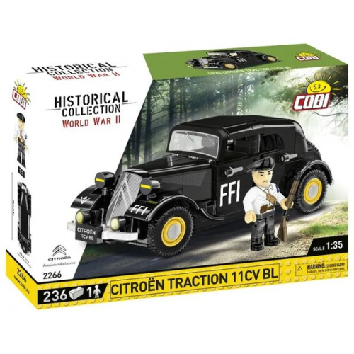 COBI 2266 - Historical Collection, WWII, Citroën Traction 11CV BL, 236 Klemmbausteine