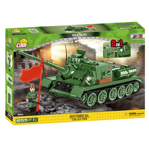 COBI 2541 - Historical Collection, SU 100 Panzer WII, 655 Bauteile, 1 Figur