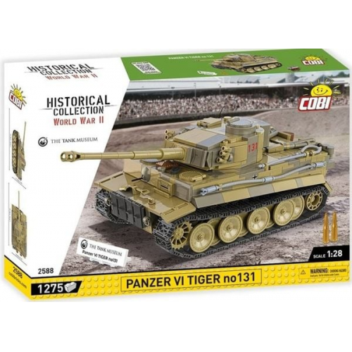 COBI Historical Collection 2588 - Panzer VI Tiger no131, WWII, Bausatz 1:28, 1275 Klemmbausteine