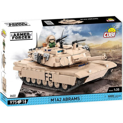 COBI Armed Force 2622 - M1A2 Abrams, Panzer, Bauset