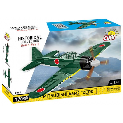 COBI Historical Collection 5861 - Mitsubishi A6M2 Zero, Easy Planes