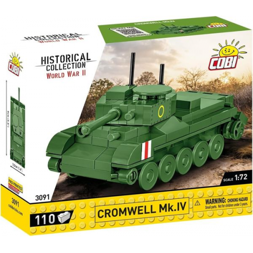 COBI Historical Collection 3091 - Cromwell Mk.IV Panzer, WWII, 1:72 Bausatz, 110 Teile