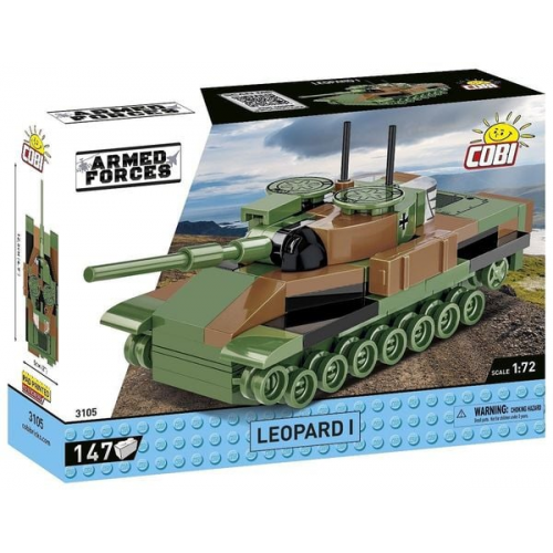 COBI Armed Forces 3105 - Leopard 1, Panzer, Maßstab 1:72, Bausatz, 147 Teile