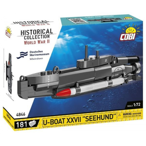 COBI 4846 - U-BOOT XXVII Seehund WWII, 181 Klemmbausteine