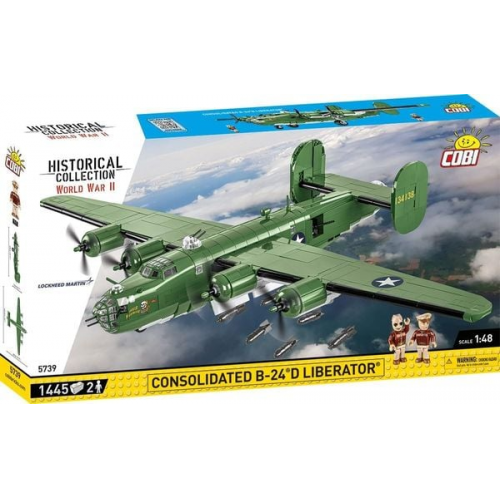 COBI Historical Collection 5739 - Consolidated B-24 Liberator, Bomber, Flugzeug, Klemmbausteine, Bausatz