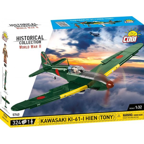 COBI Historical Collection 5740 - Kawasaki KI-61-HIEN, 324 Klemmbausteine, 1:32