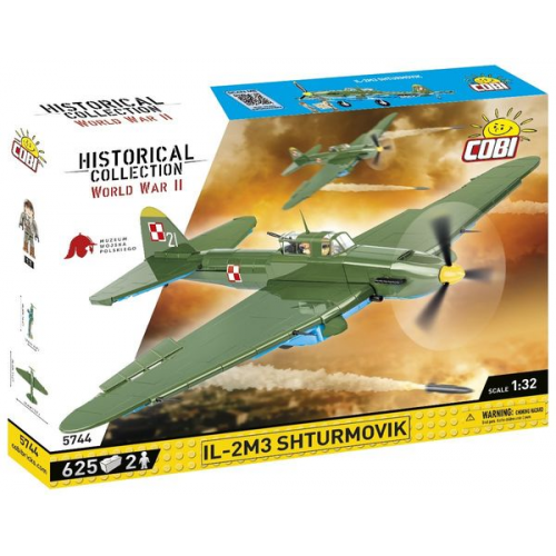 COBI Historical Collection 5744 - Ilyushin II 02 Shturmovik MWP, 643 Klemmbausteine