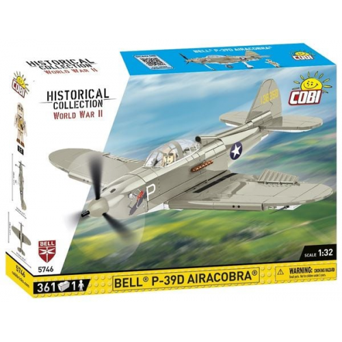 COBI Historical Collection 5746 - Bell P-39D Airacobra SOVI, WWII, 361 Klemmbausteine