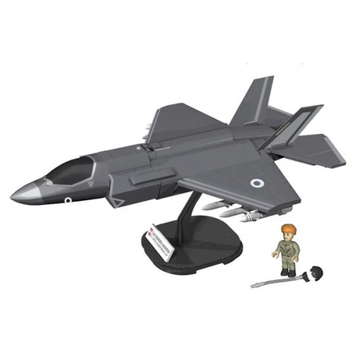 COBI Armed Forces 5830 - F-35B Lightning II Royal Air Force, 594 Klemmbausteine, 1 Figur