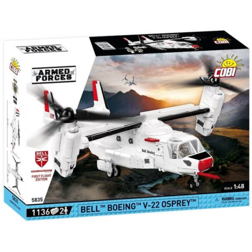 COBI Armed Forces 5835 - Bell Boing V-22 Osprey First Flight Edition , 1136 Klemmbausteine