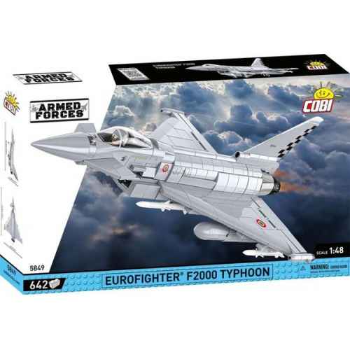 COBI 5849 - Eurofighter Typhoon Italian Air Force, 640 Klemmbausteine, Maßstab 1:48