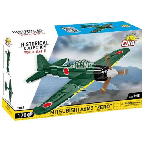 COBI Historical Collection 5861 - Mitsubishi A6M2 Zero, WWII, Bausatz, 170 Bauteile