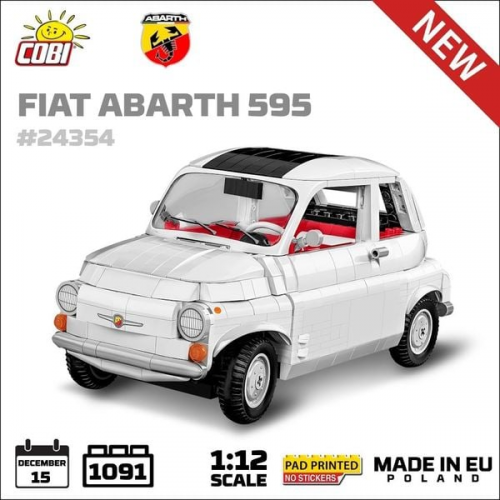 COBI Cars 24354 - Fiat 595 Abarth 1091 Klemmbausteine