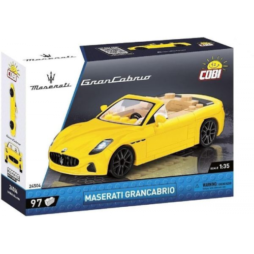 COBI 24504 - Maserati GranCabrio, gelb, Luxus-Sportwagen, 1:35, Bausatz