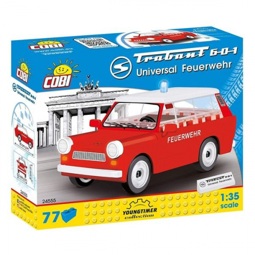 COBI 24555 - Youngtimer Collection,Trabant 601 Feuerwehr, Bausatz,, 1:35