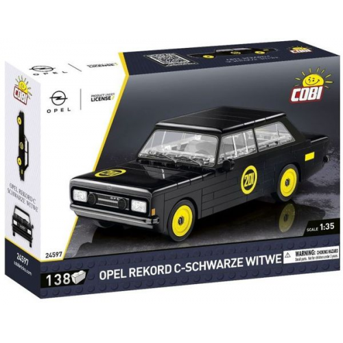 COBI Youngtimer 24597 - Opel Rekord C-Schwarze Witwe, Bausatz, 1:35, 138 Bauteile