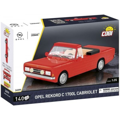 COBI Youngtimer 24599 - Opel Rekord C 1700 L Cabriolet, Bausatz, 1:35, 140 Bauteile