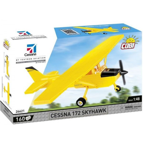 COBI 26621 - Cessna 172 Skyhawk-Yellow, Maßstab 1:48, Bausatz, 160 Teile