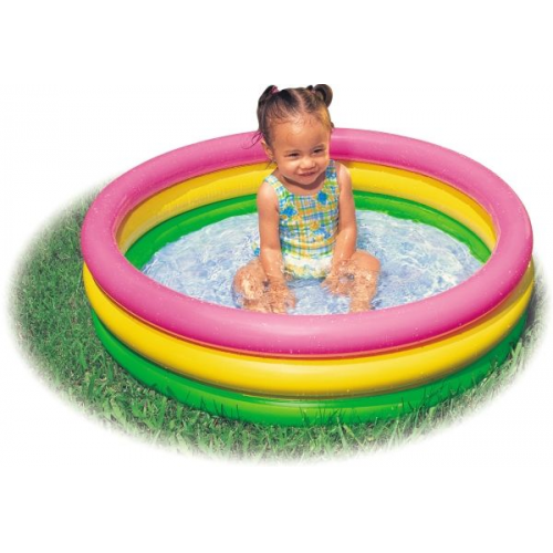 INTEX Baby-Pool Sunset Glow Ø86x25cm aufblasbarer Boden