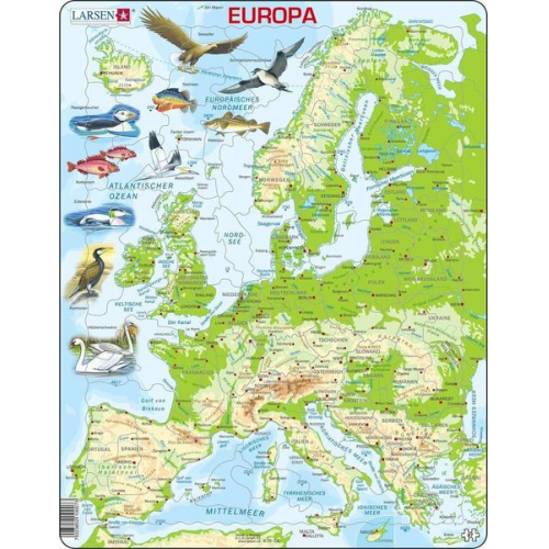 Europa (physisch) (Kinderpuzzle)