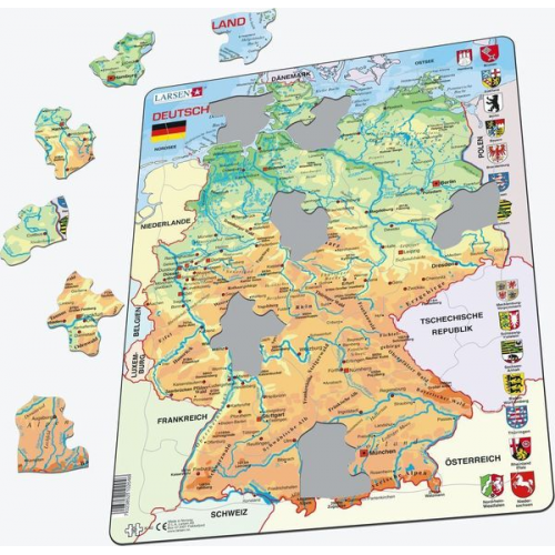 Deutschland (physisch) (Kinderpuzzle)