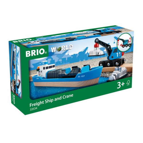 BRIO - Containerschiff mit Kranwagen