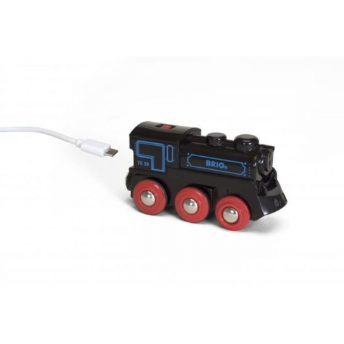 BRIO - Schwarze Akku-Lok mit Mini-USB