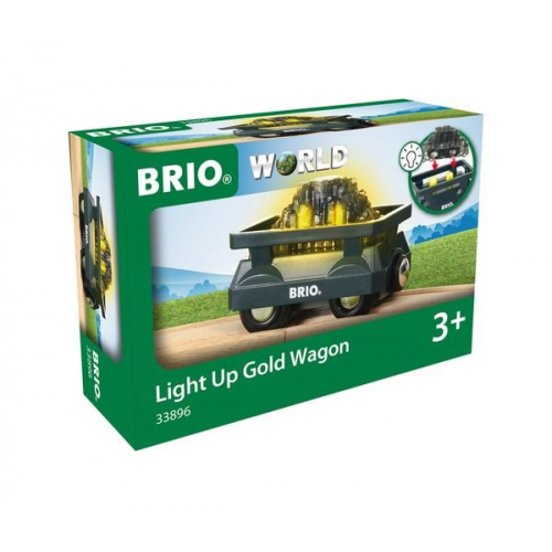 BRIO - Goldwaggon mit Licht