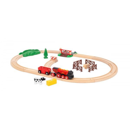 BRIO 63602900 - Rote Lola Bauernhof Zugset