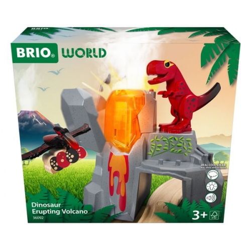 BRIO 63609200 - Dinosaurier-Vulkan mit Ausbruchsfunktion