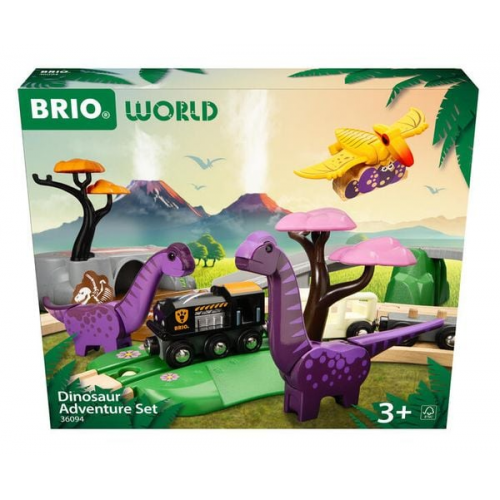 BRIO 63609400 - Dinosaurier Abenteuer-Set