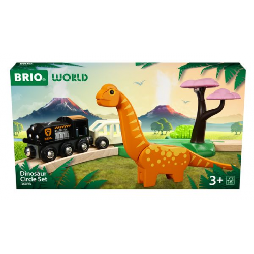 BRIO 63609800 - Dinosaurier Bahn Set