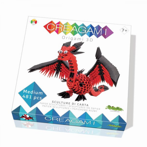 Creagami - Origami 3D Drachen, 481 Teile