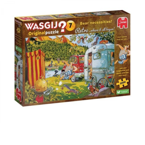 Jumbo Spiele - Wasgij Retro Original 7 - Bear Necessities!, 1000 Teile