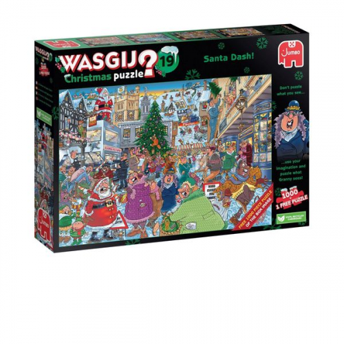 Jumbo Spiele - Wasgij Christmas 19 2x1000pcs, 1 puzzle for free