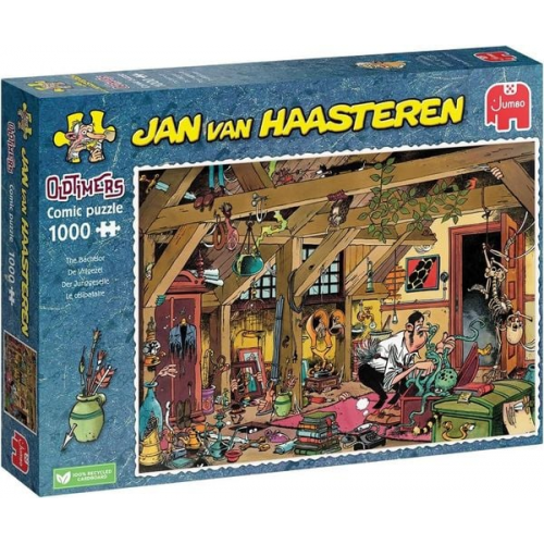 Jumbo 1110100315 - Jan van Haasteren, Oldtimers The Bachelor, Comic-Puzzle, 1000 Teile