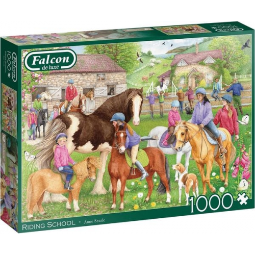 Jumbo 1110500236 - Falcon, Anne Searly, Riding School, Puzzle, 1000 Teile